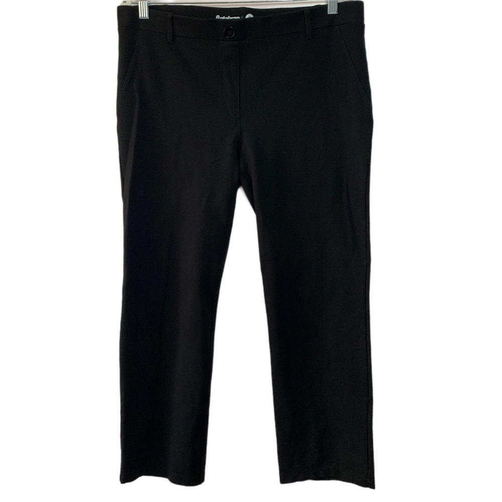 Betabrand Straight Leg Black Classic Dress Pant Yoga Pant Women's Size XLP